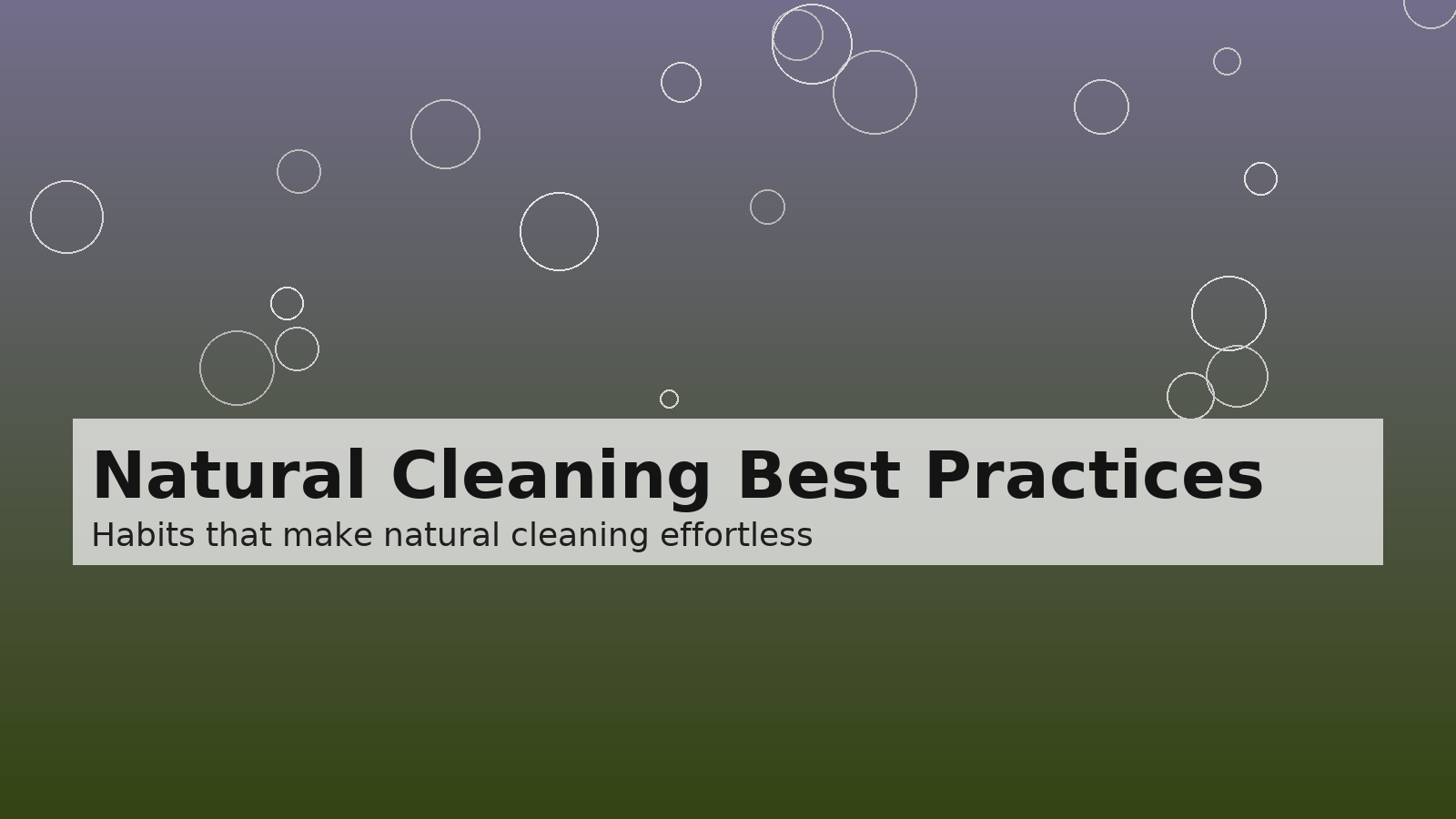 From Clean Freak to Cleaning Confident: Natural Cleaning Best Practices