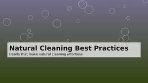 From Clean Freak to Cleaning Confident: Natural Cleaning Best Practices