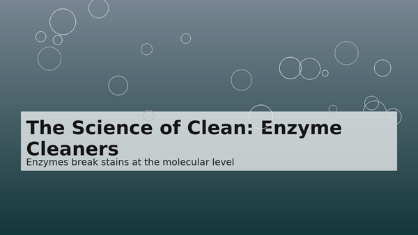 The Science of Clean: Why Enzyme Cleaners Are Changing the Game